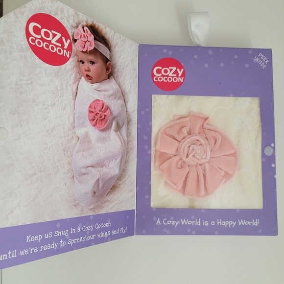 Lace and roses baby cocoon swaddle - Picture 2 of 4